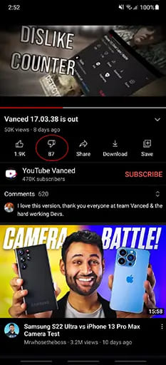 YouTube Vanced 4